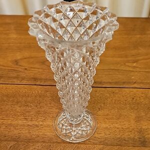 Princess House Clear Crystal Vase